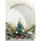 Frosted Christmas Tree Wreath Ornament Snowy Holiday Tree Hanging Decoration